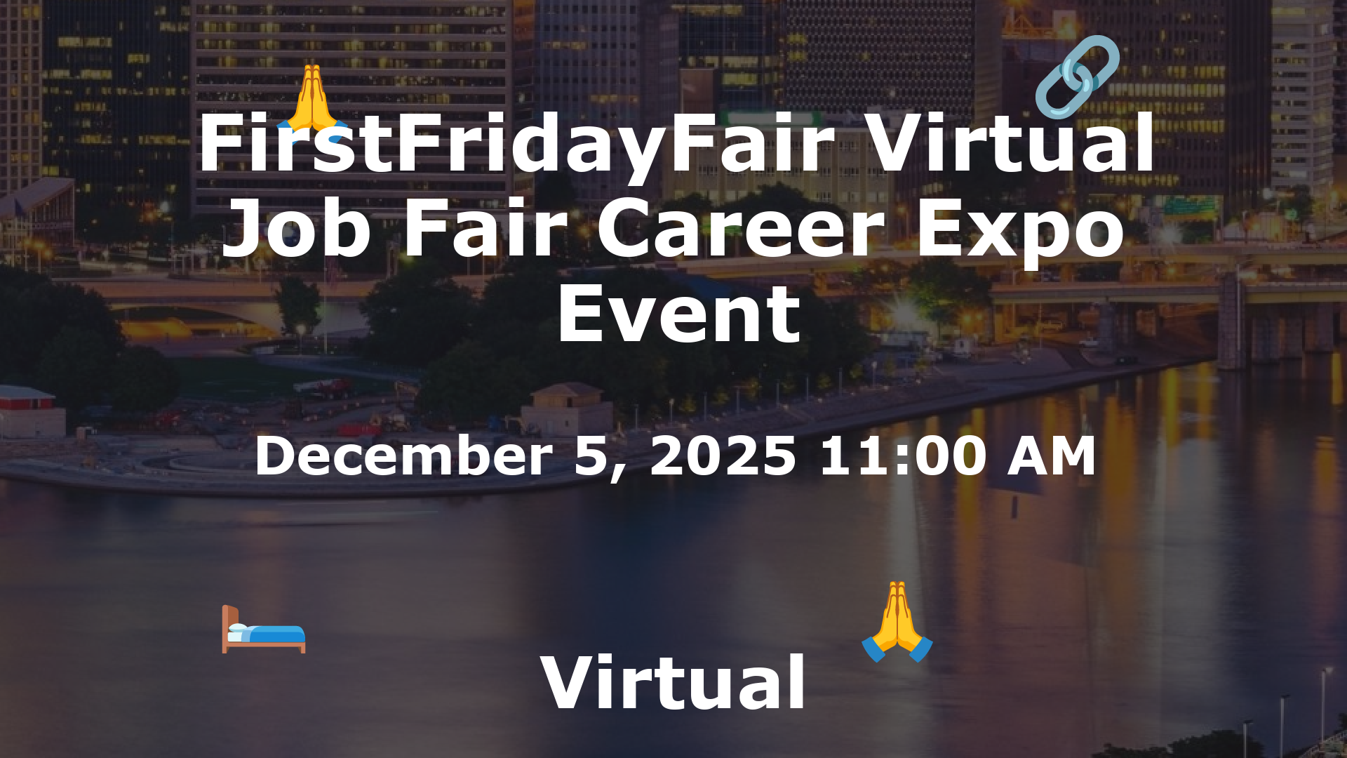 FirstFridayFair Virtual Job Fair Career Expo Event event image